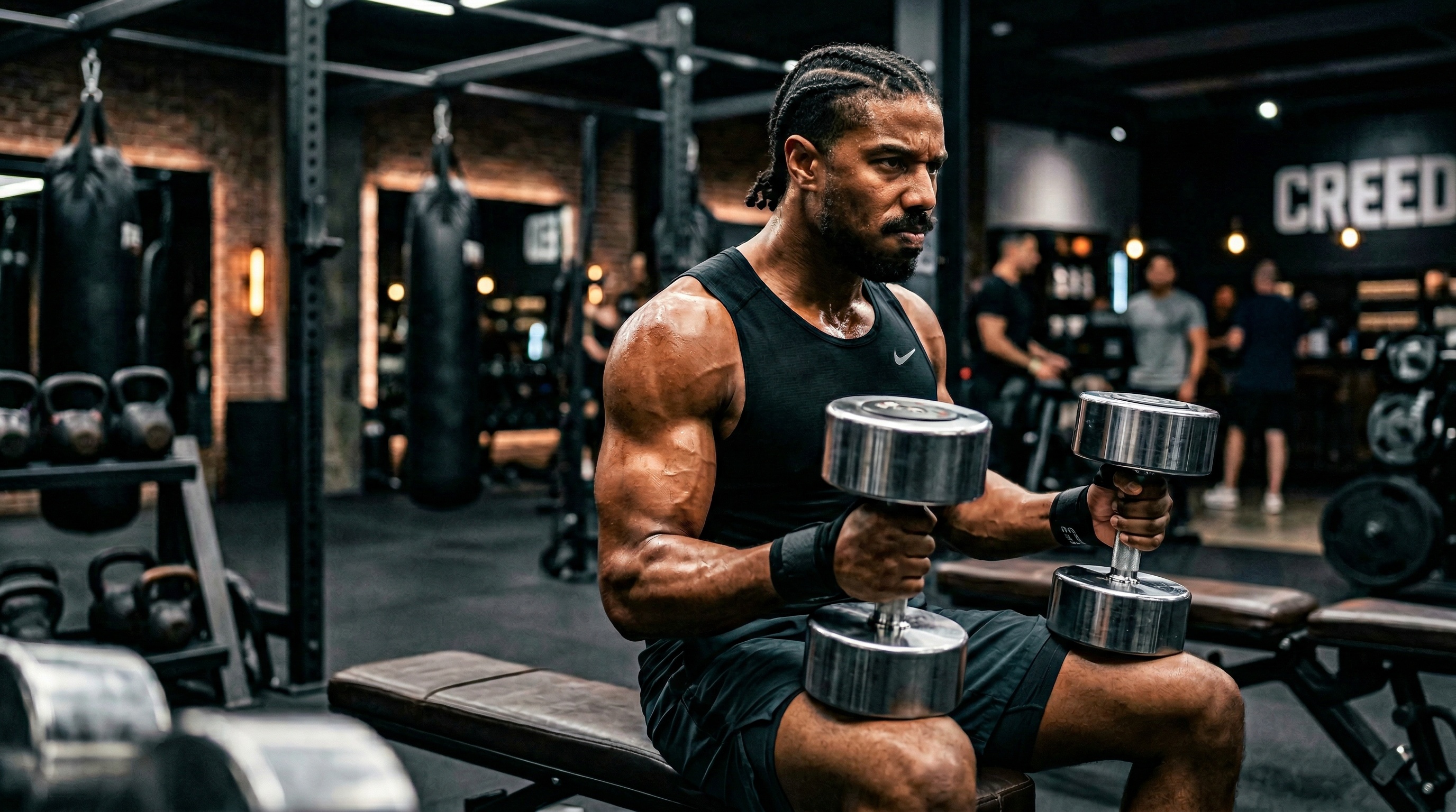 michael b jordan creed workout